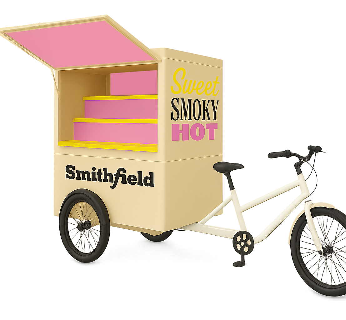 Merch Trike experiential vehicle